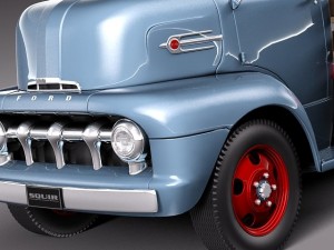 Coe Truck 1952 3D Model