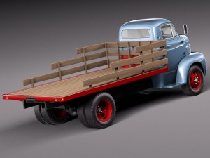 Coe Truck 1952 3D Model