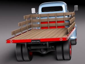 Coe Truck 1952 3D Model