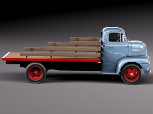 Coe Truck 1952 3D Model