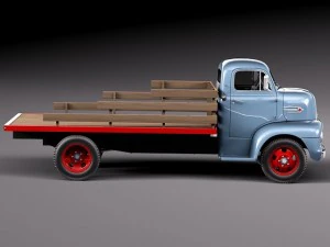 Coe Truck 1952 3D Model