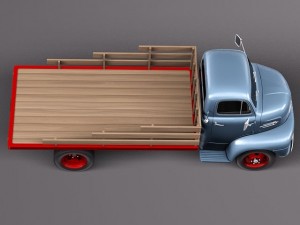 Coe Truck 1952 3D Model