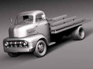 Coe Truck 1952 3D Model