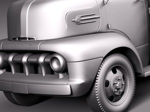 Coe Truck 1952 3D Model