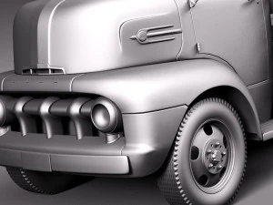 Coe Truck 1952 3D Model