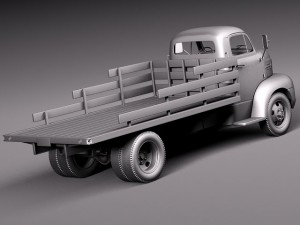 Coe Truck 1952 3D Model