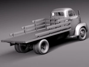 Coe Truck 1952 3D Model