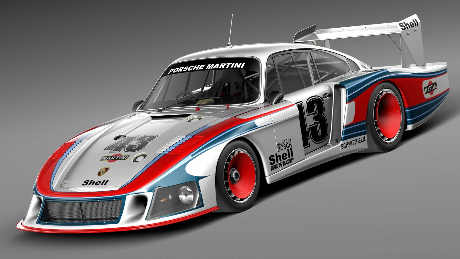 Porsche 935-78 MobyDick 3D Model .c4d .max .obj .3ds .fbx .stl .blend