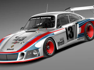 Porsche 935-78 MobyDick 3D Model