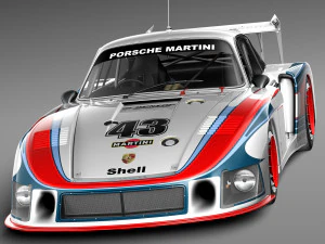 Porsche 935-78 MobyDick 3D Model