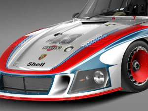 Porsche 935-78 MobyDick 3D Model