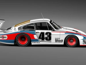 Porsche 935-78 MobyDick 3D Model