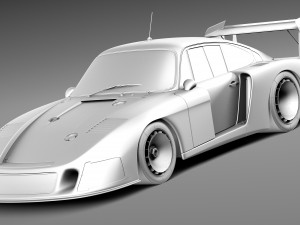 Porsche 935-78 MobyDick 3D 모델