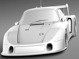 Porsche 935-78 MobyDick 3D Model