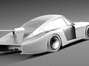 Porsche 935-78 MobyDick 3D 모델