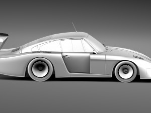 Porsche 935-78 MobyDick 3D 모델