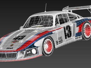 Porsche 935-78 MobyDick 3D 모델