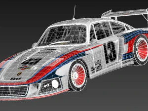 Porsche 935-78 MobyDick 3D Model
