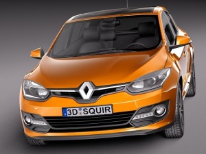 Renault Megane 5-door 2014 3D Model