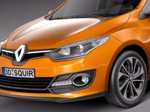 Renault Megane 5-door 2014 3D Model