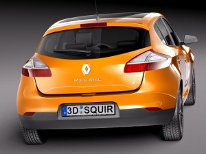 Renault Megane 5-door 2014 3D Model