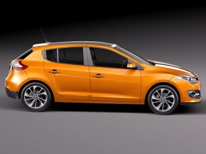 Renault Megane 5-door 2014 3D Model