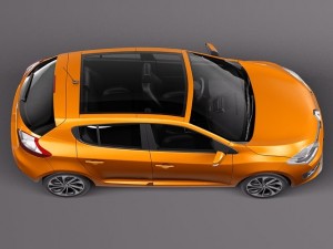 Renault Megane 5-door 2014 3D Model