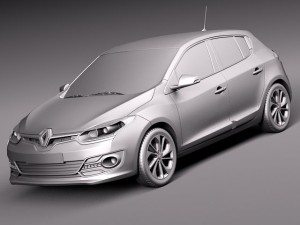 Renault Megane 5-door 2014 3D Model