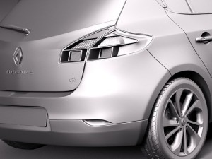Renault Megane 5-door 2014 3D Model