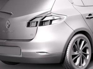Renault Megane 5-door 2014 3D Model