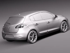 Renault Megane 5-door 2014 3D Model