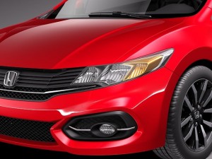 Honda Civic Coupe 2014 3D Model
