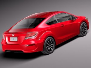 Honda Civic Coupe 2014 3D Model