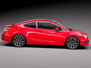 Honda Civic Coupe 2014 3D Model
