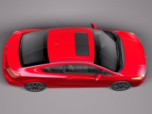 Honda Civic Coupe 2014 3D Model