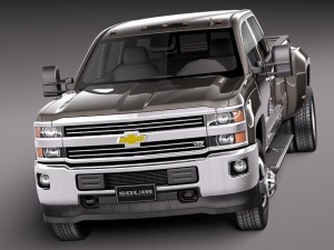 Chevrolet Silverado HD 2015 long 3D Model