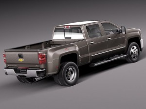 Chevrolet Silverado HD 2015 long 3D Model