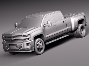 Chevrolet Silverado HD 2015 long 3D Model