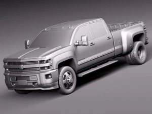 Chevrolet Silverado HD 2015 long 3D Model