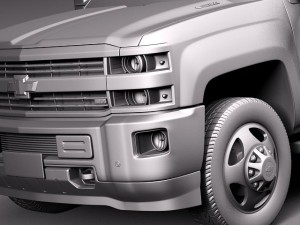 Chevrolet Silverado HD 2015 long 3D Model