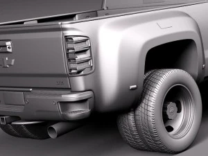 Chevrolet Silverado HD 2015 long 3D Model