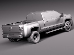 Chevrolet Silverado HD 2015 long 3D Model