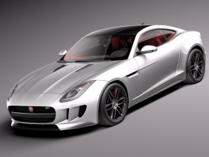 Jaguar F-type R Coupe 2015 3D Model