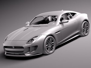 Jaguar F-type R Coupe 2015 3D मॉडल