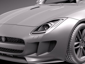 Jaguar F-type R Coupe 2015 3D मॉडल
