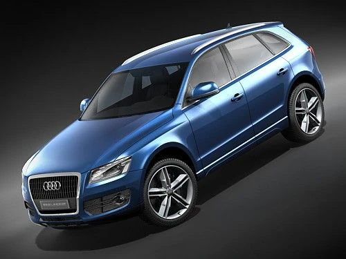 Audi Q5 2009 3D Model .c4d .max .obj .3ds .fbx .stl .blend 