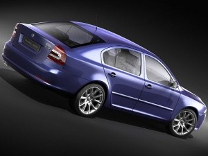 Skoda Octavia RS Sedan 3D 모델