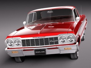 Chevrolet Impala Coupe 1964 3D Model