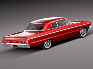 Chevrolet Impala Coupe 1964 3D Model