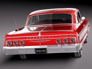 Chevrolet Impala Coupe 1964 3D Model